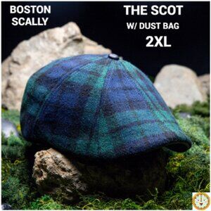 Boston Scally THE SCOT Plaid 8- Panel Cap - 2XL With Dustbag